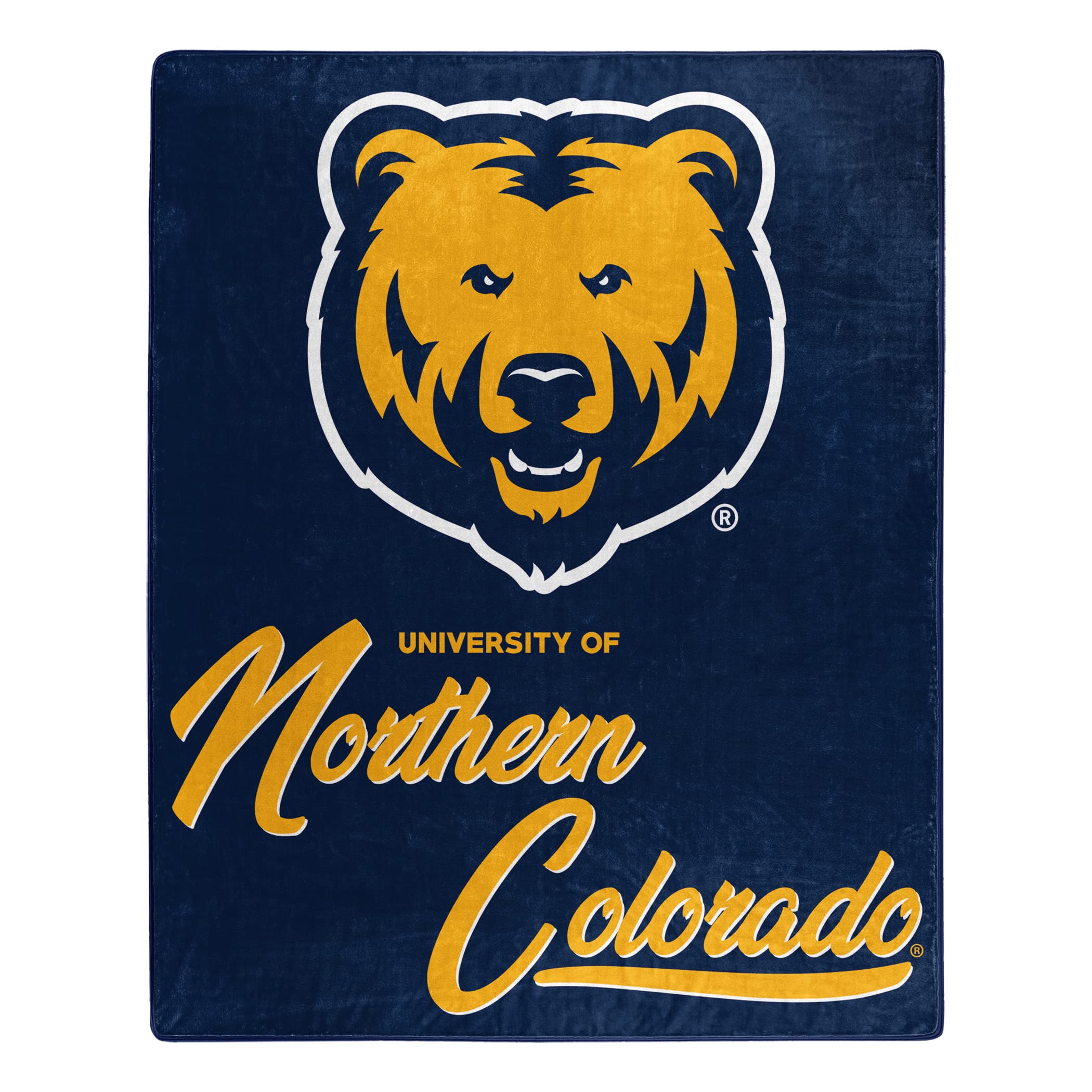 Northwest NCAA Northern Colorado Bears Unisex-Adult Raschel Throw Blanket, 50" x 60", Signature Image