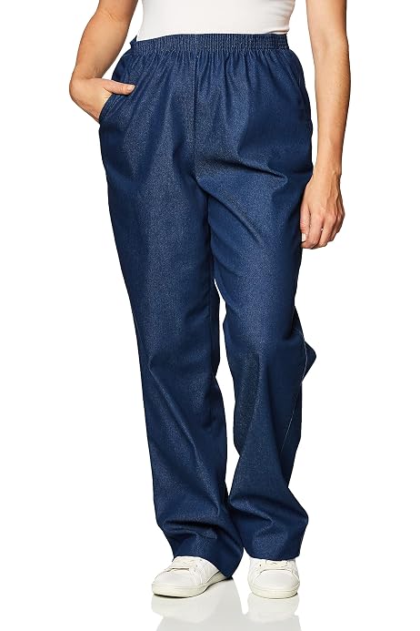 Alfred Dunner womens Petite Black Denim 
