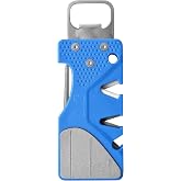DMT Pocket Sharp Multitool Pocket Knife Sharpener with Diamond Sharpening Stone, Serrated Knife Sharpening Rod, Coarse &amp; Fine V-Notches &amp; Bottle Opener and Hook Sharpener, 3.88"L x 1.38"W x 0.38"H