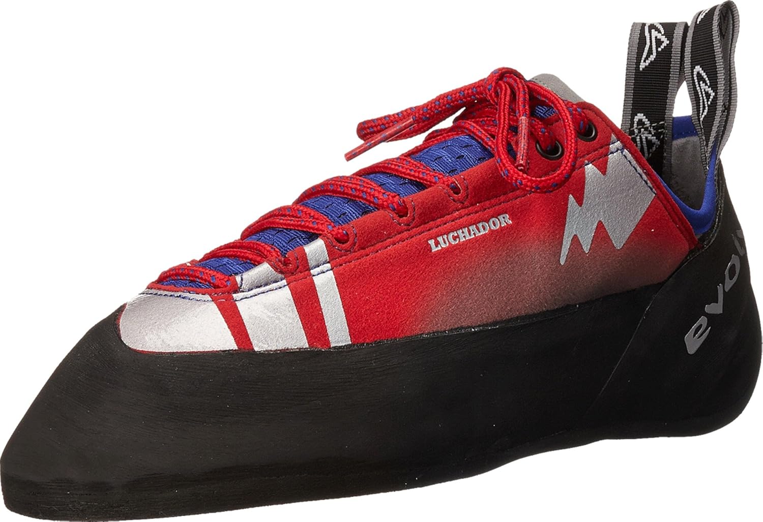 Evolv Luchador Lace Climbing Shoe Men\'s Red/Silver 7