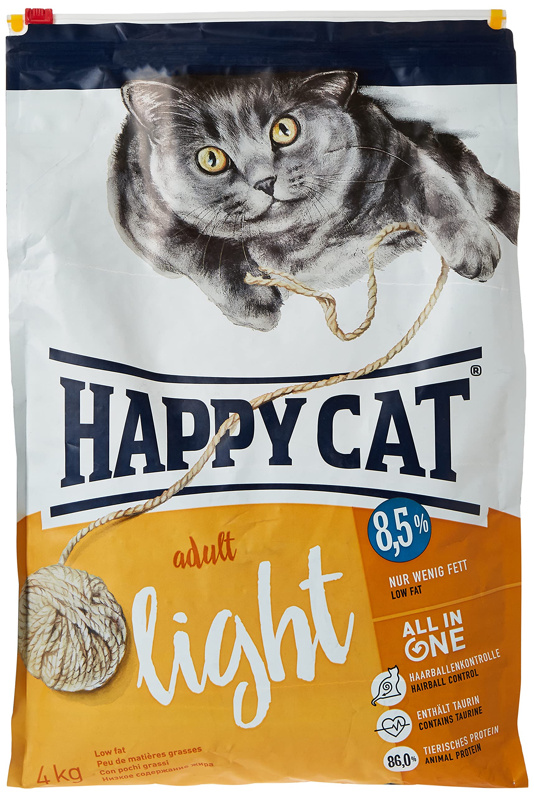 Happy Cat Happy Cat Adult Light Pet Food, 4 kg