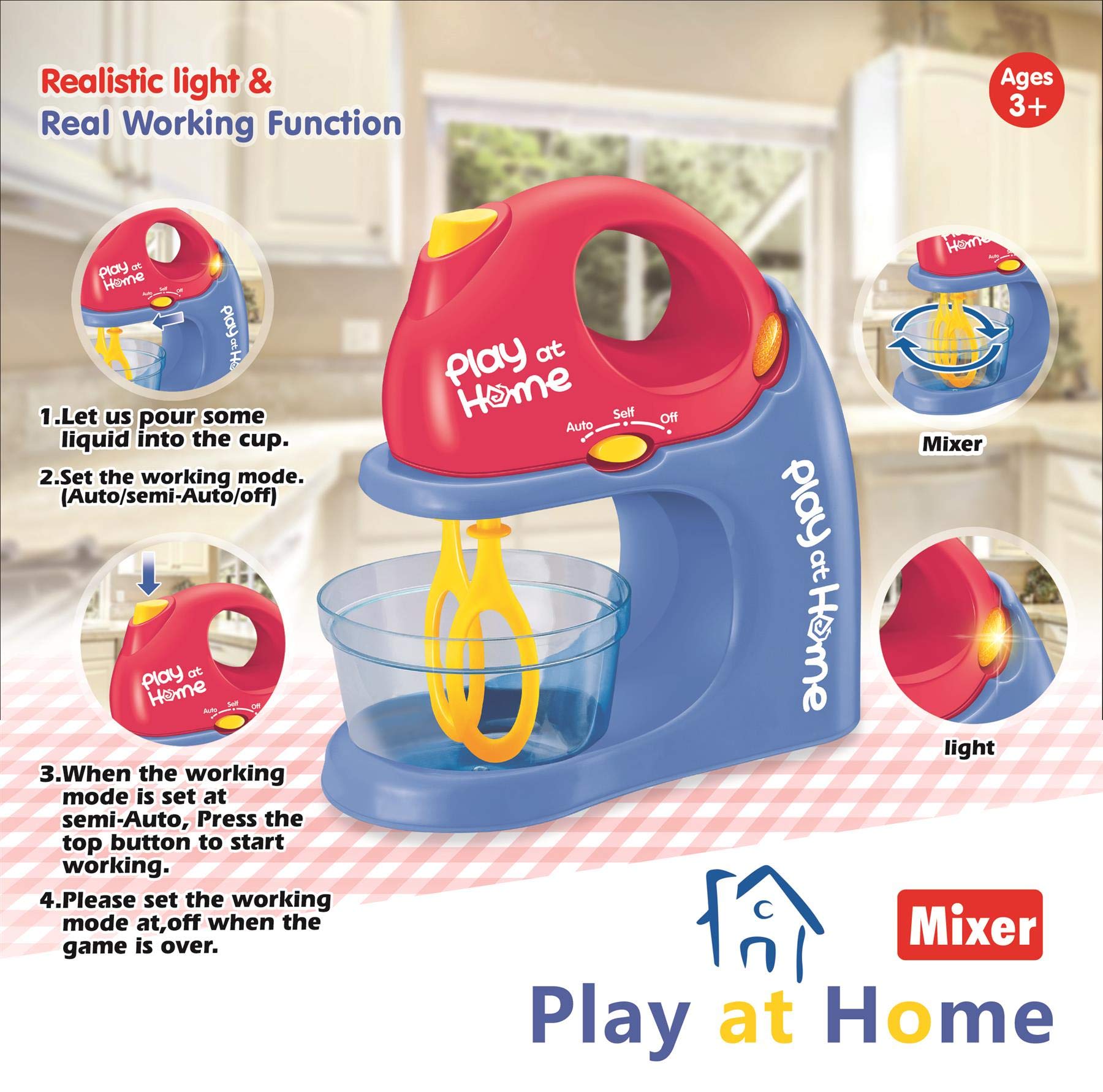 Koolbitz Kids Children Pretend Play Household Battery Operated Kitchen Appliance Toy (Mixture)