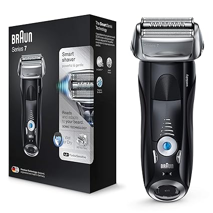 Braun Series 7 7840s elektrischer Rasierer, mit Reise-Etui, schwarz
