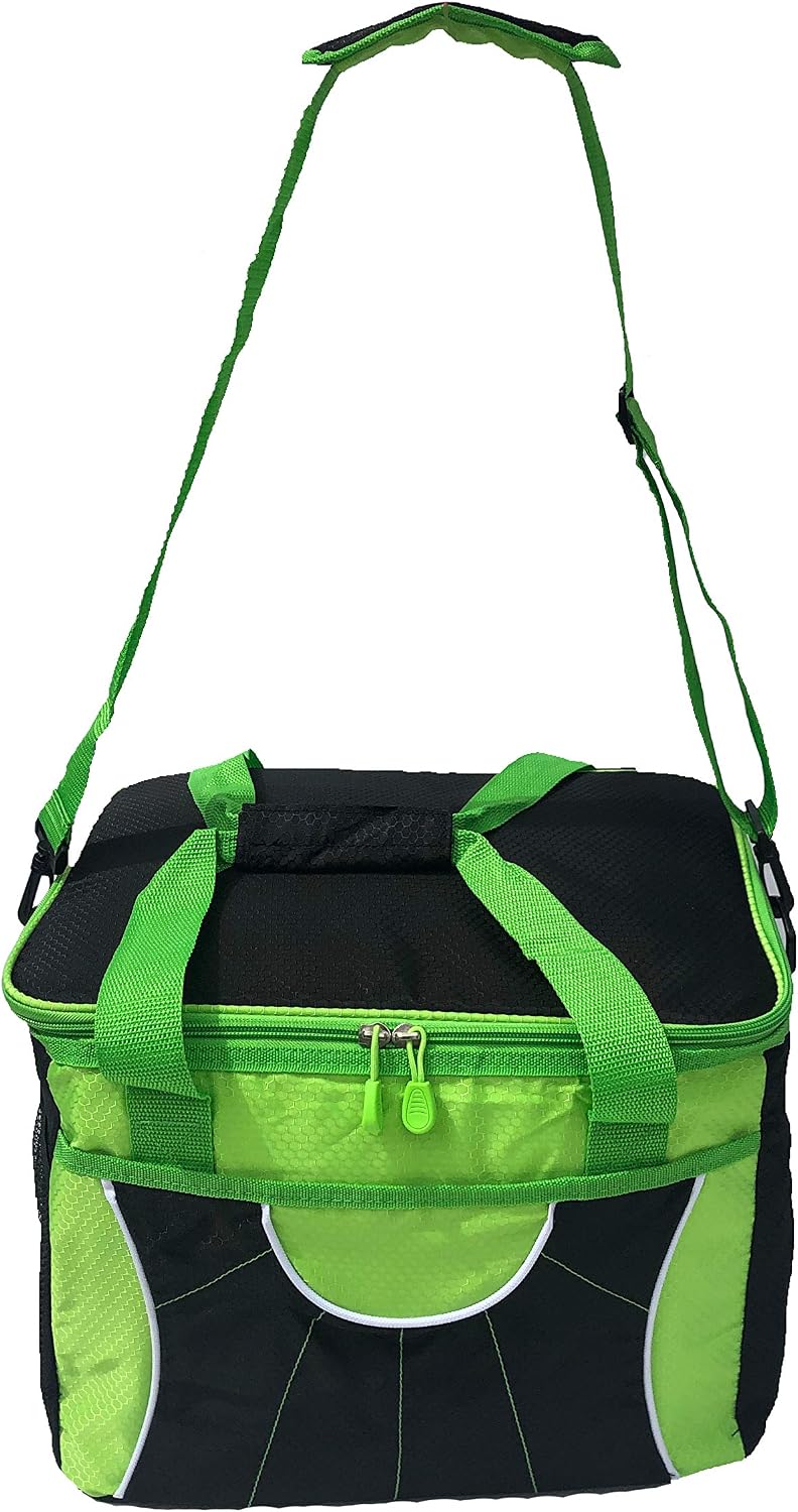 Insulated Bag for Hot or Cold Food, Green,Black, 38 x 28 x 30 cm - Image 5