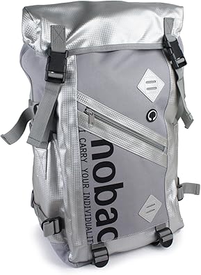 Amazon Co Jp モバック Mobac デイバッグ バックパック リュックサック フラップ カブセ メンズ レディース 大容量 カーボン ソフトレザー 軽量 ポケット カジュアル トラベル サイクリング ウォーキング 収納 お出掛け オシャレ シルバー 服 ファッション小物