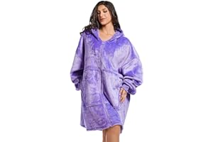 NIMOJIRO Wearable Blanket Winter Oversized Sweatshirt Hoodie With Huge Pockets, Comfortable Suitable for Adult Women Men