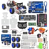 OSOYOO Robot Car DIY Smart Kit with Servo Power Steering for Arduino UNO
