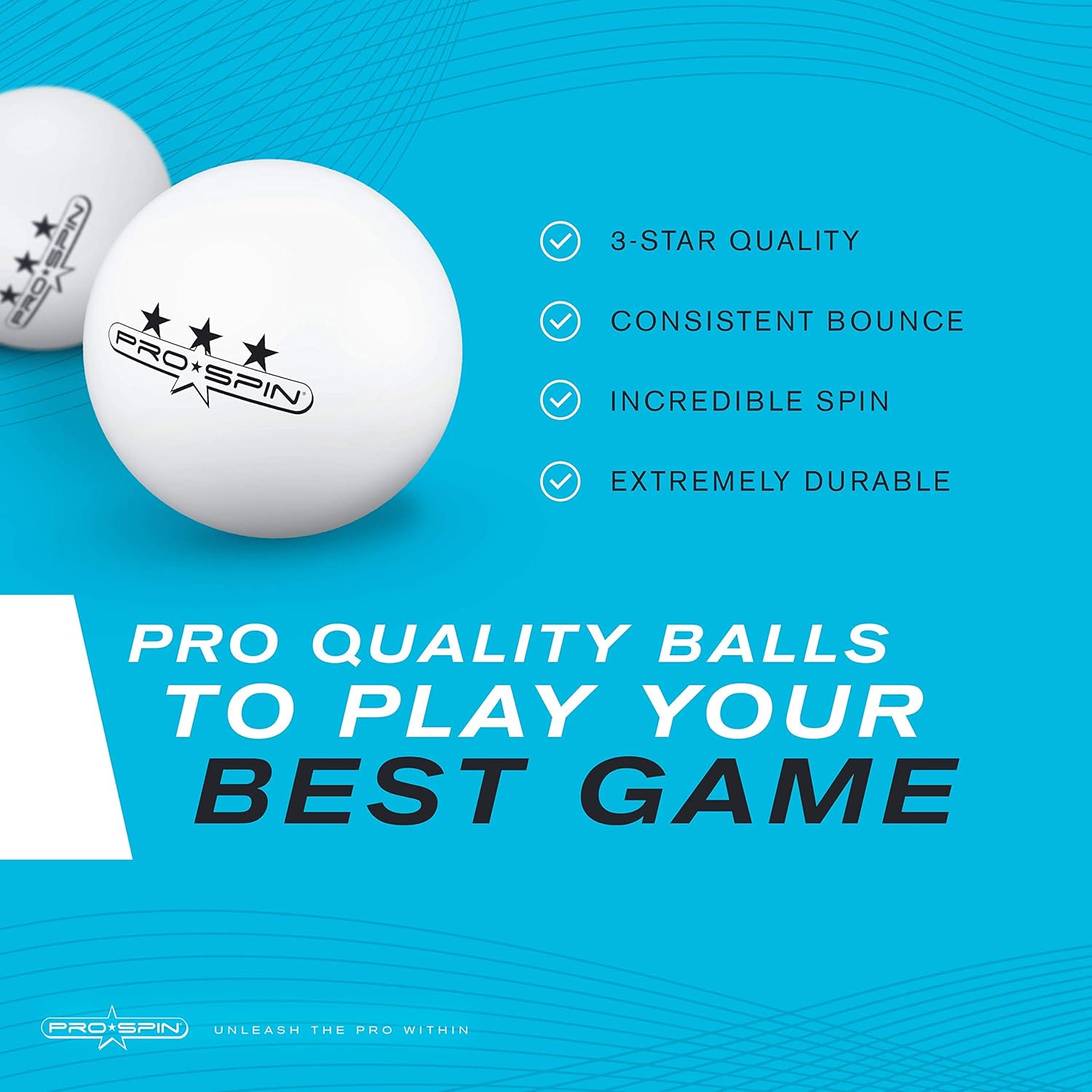 PRO SPIN Portable Ping Pong Set - Retractable Ping Pong Net for Any Table, 2 Ping-Pong Paddles/Rackets, 3 White 3-Star Balls, Premium Storage Case | Quality Table Tennis Set with Retractable Net : Sports & Outdoors