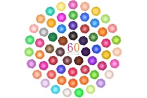 Mica Powder for Soap Making, 60 Colors Pigment Powder Set with Resin Spoon Cosmetic Grade Dye for Bath Bombs Candles Epoxy Re