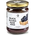 Gusta Black Olives Spreadable Pate - Made in Italy Dip or Spread - Perfect Olive Tapenade Spread - Paste of Black Olives in Jar with Extra Virgin Olive Oil - Non-GMO, All Natural - 6.35oz Glass Jar