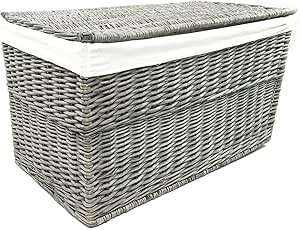 Generic - Manta de Mimbre o Cesta Cesta cónica, para bebé, Cesta, baúl