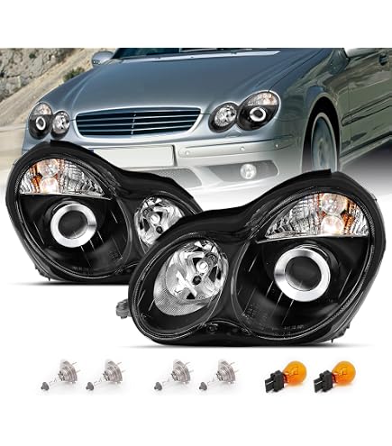 Amazon.com: Headlights Compatible with Mercedes-Benz W124 1985