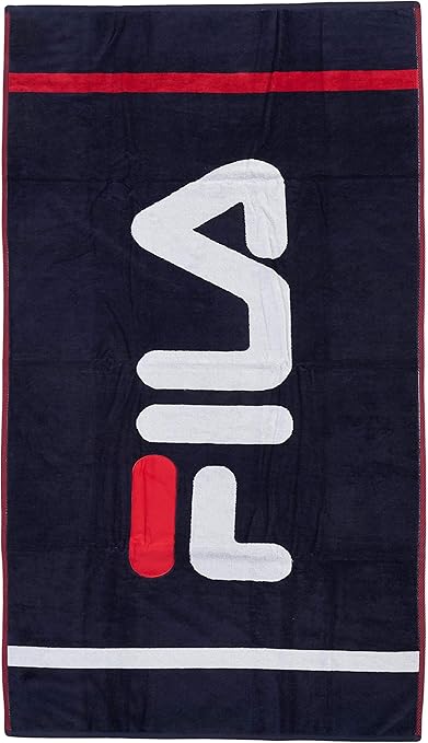 GS1 Germany GmbH - Toalla de playa Fila 686028 (azul oscuro, algodón): Amazon.es: Hogar