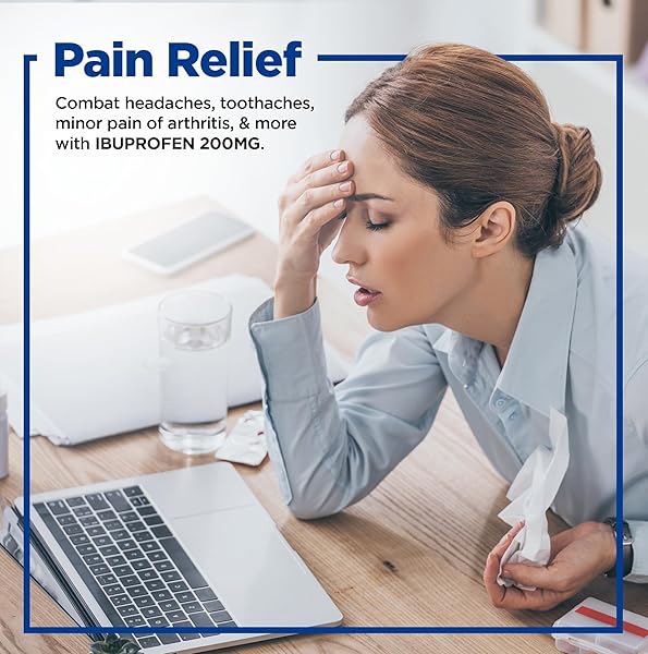 TIME-CAP LABS, INC. TIMELY IBUPROFEN 200MG 200 TABLETS – (NSAID) PAIN RELIEF PILLS FOR HEADACHE, MENSTRUAL PAIN, TOOTH ACHES, MUSCLE PAIN, ARTHRITIS PAIN, BODY ACHES