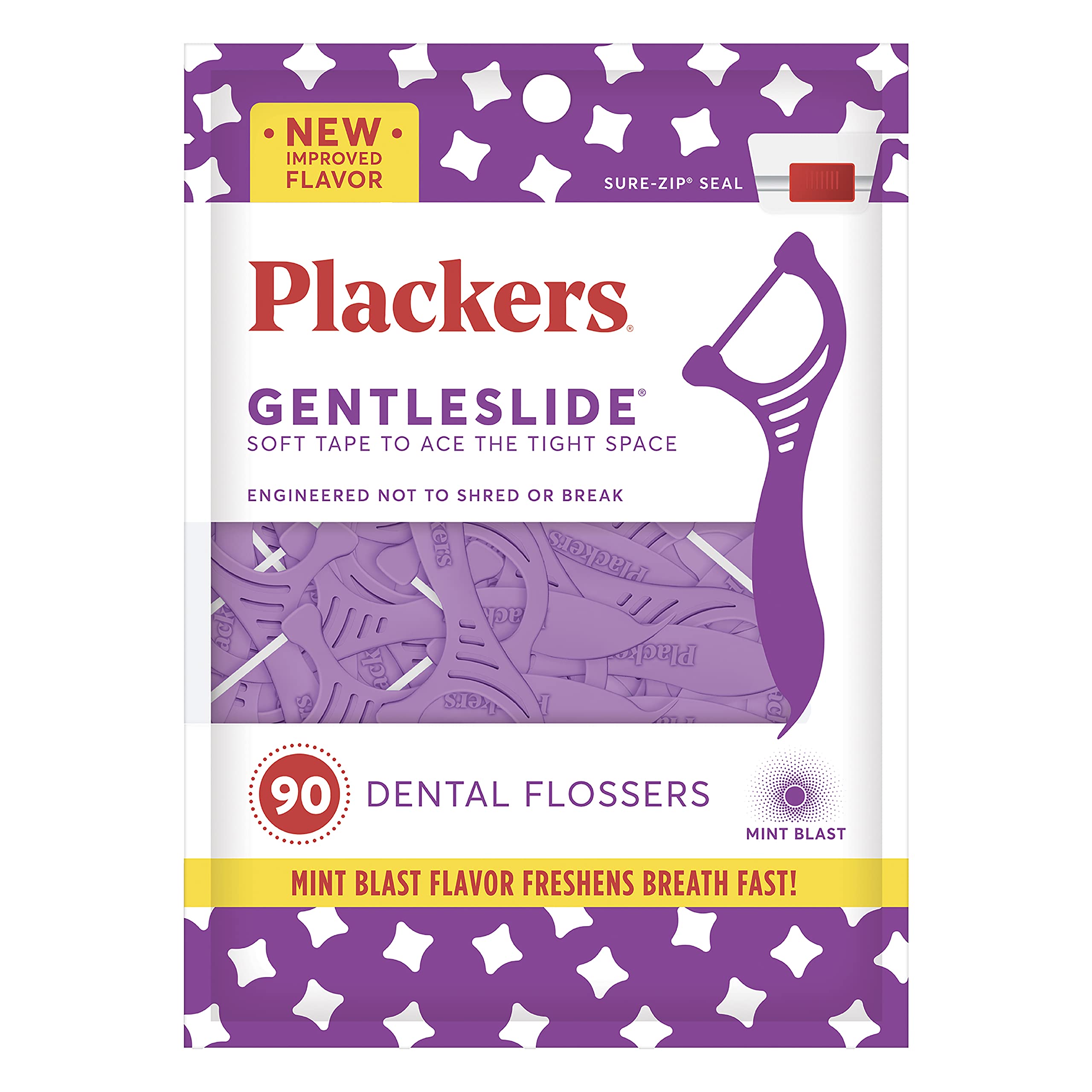 Plackers Gentleslide Flossers (Pack of 1 x 90 Count)