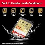 SanDisk Extreme 64GB SDXC UHS-I U3 V30 Waterproof Shockproof Card view 5