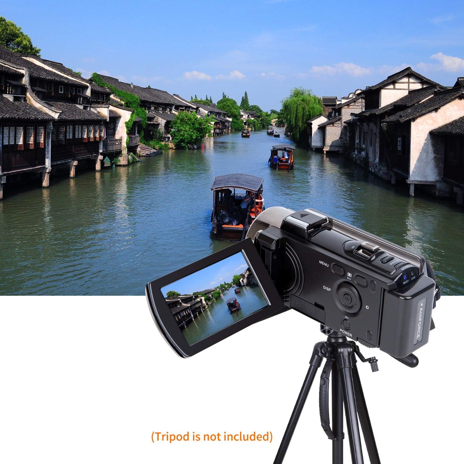 Video Camera Camcorder Digital YouTube Vlogging Camera Recorder kicteck Full HD 1080P 15FPS 24MP 3.0 Inch 270 Degree Rotation LCD 16X Digital Zoom Camcorder with 2 Batteries(604s) : Camera & Photo