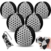 Soulchen 6 Pcs Juggling Balls Set for Beginners and Professionals | Durable Juggling Bean Bags with Storage Bag, Mesh Juggle Balls Fun Skill Toys for Kids, Adults, 4.2 oz Each, Black White