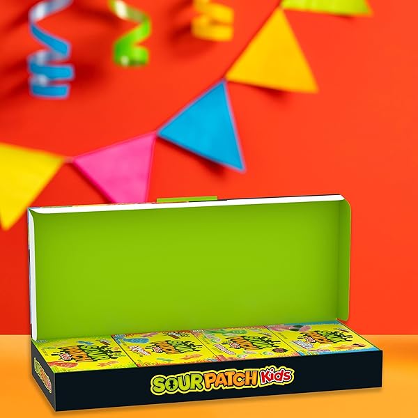 SOUR PATCH KIDS SOFT & CHEWY CANDY VARIETY PACK LARGE GIFT BOX, BULK CANDY, 8-3.5 OZ BOXES