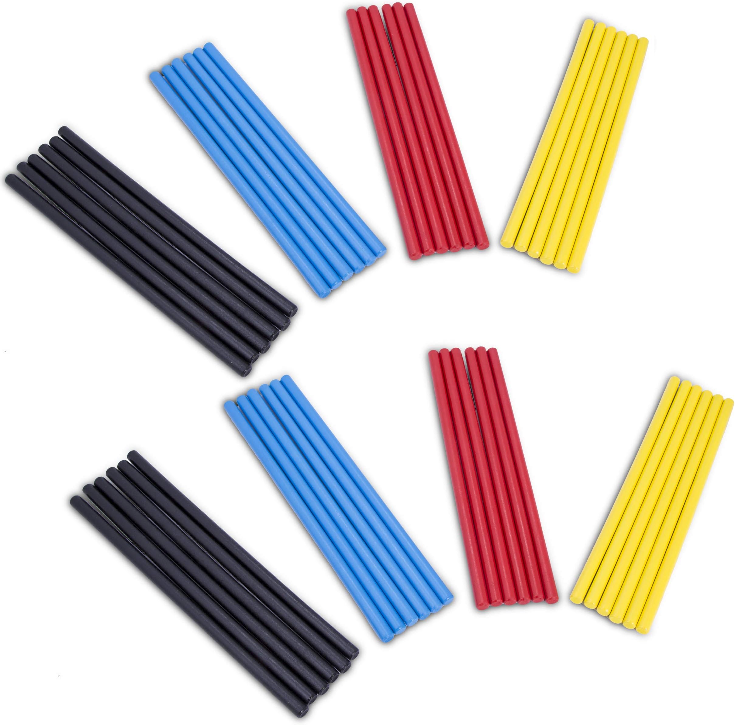 Rhythm Music Lummi Sticks - Four Colors - Enjoyable and Economic Way to Teach Kids and Children Rhythm and Music in The Classroom (48 Pack)