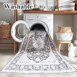 HILORUUG Washable Area Rug 6x9 - Bedroom Living