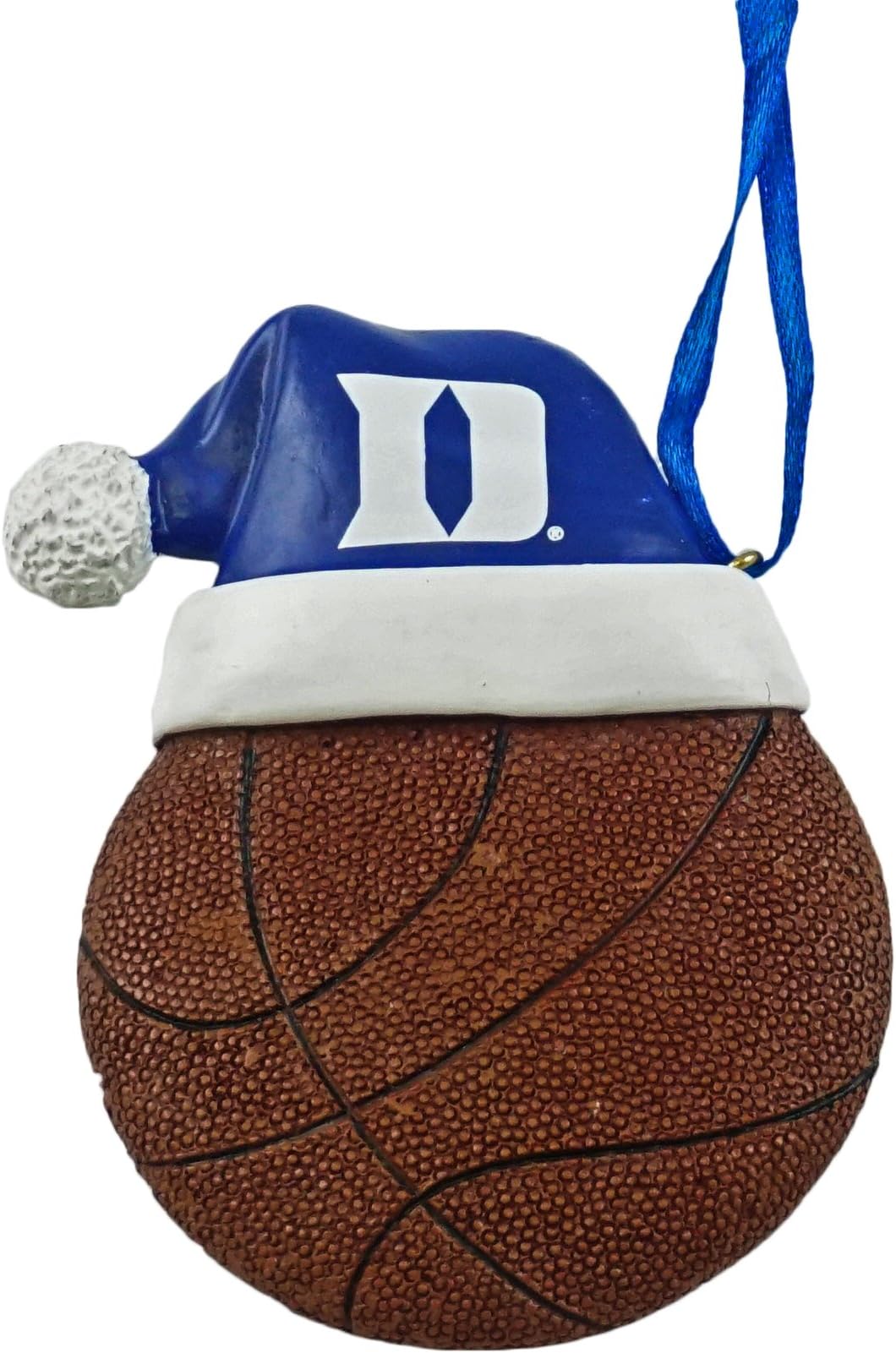 Duke University Santa Hat Basketball Hanging Christmas Ornament