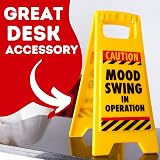 Boxer Gifts Mood Swing Novelty Warning Sign Yellow view 3