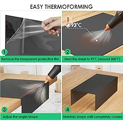 CREGEAR ABS Plastic Sheet 1/8 Inch Thick - 12" x
