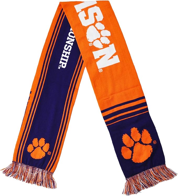 Official 2017 College Football Playoff Tampa National Championship Clemson Knitted Scarf
