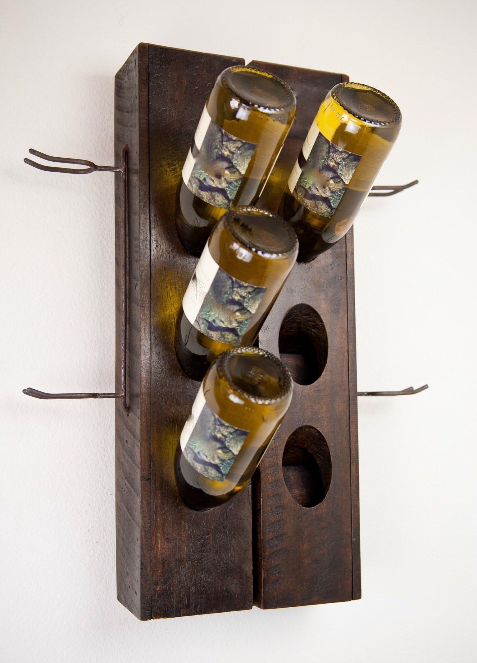 Riddling Rack: 6 Bottle Wall Rack
