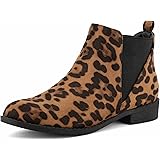 MaxMuxun Women Faux Suede Booties Comfort Classic Chelsea Flat Ankle Boots
