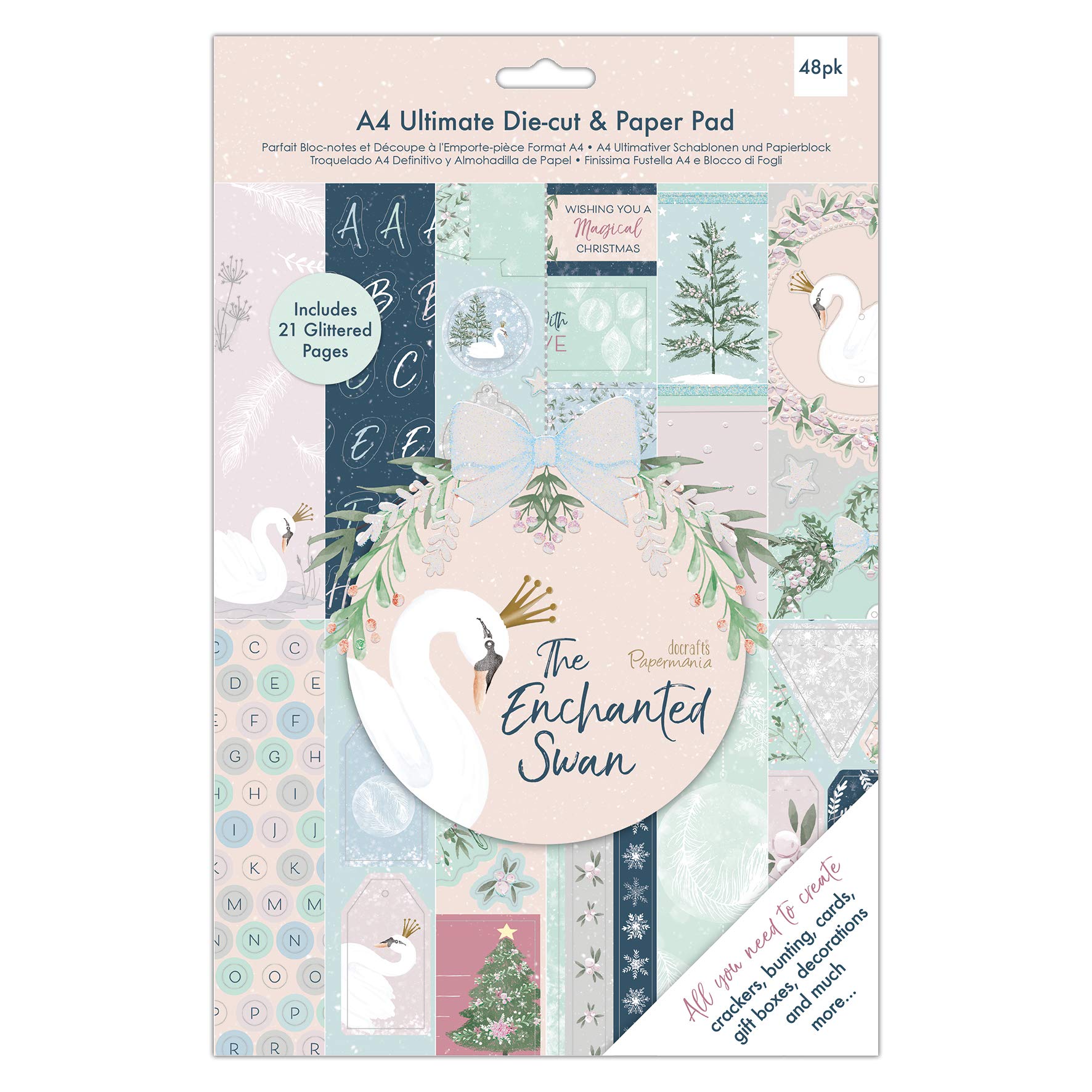 Papermania Decorative Scrapbooking Paper, Multi-Colour, A4