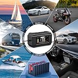 Husgw 15A Car Battery Charger 12V/24V Smart Maintainer with LCD Temp Comp view 4