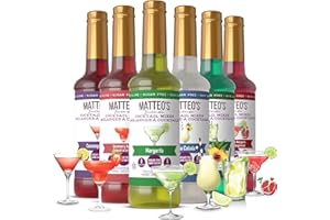 Matteo's Sugar Free Cocktail Mixes, Variety Pack, Delicious Cocktail Mixers, 0 Calorie, 0 Sugar Cocktails, Keto Friendly Drin