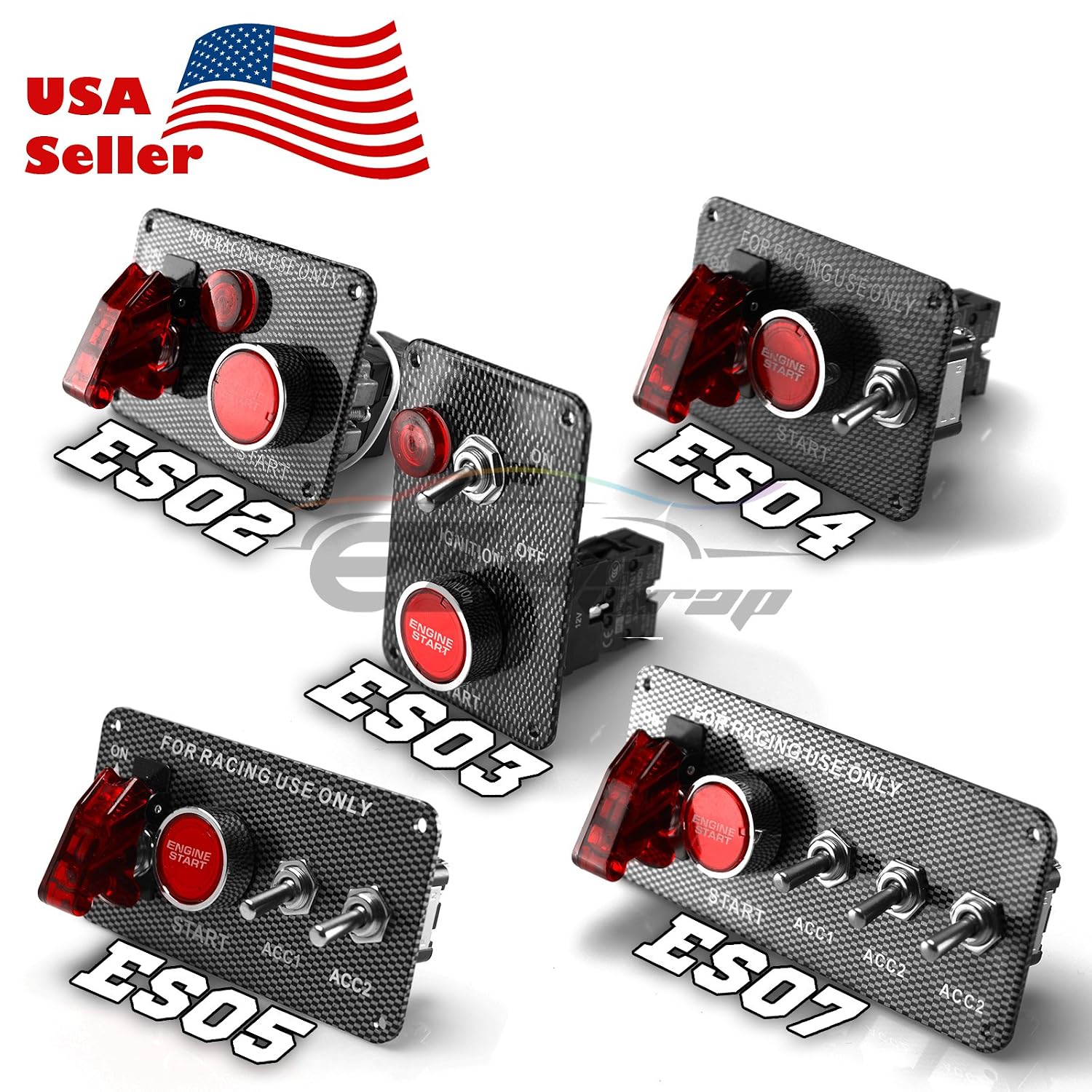 ELE] 12V Red Professional Racing Car Ignition Switch Panel Engine