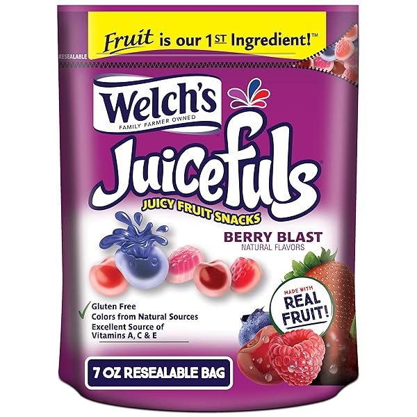 WELCH’S JUICEFULS JUICY FRUIT SNACKS, BERRY BLAST, FRUIT...