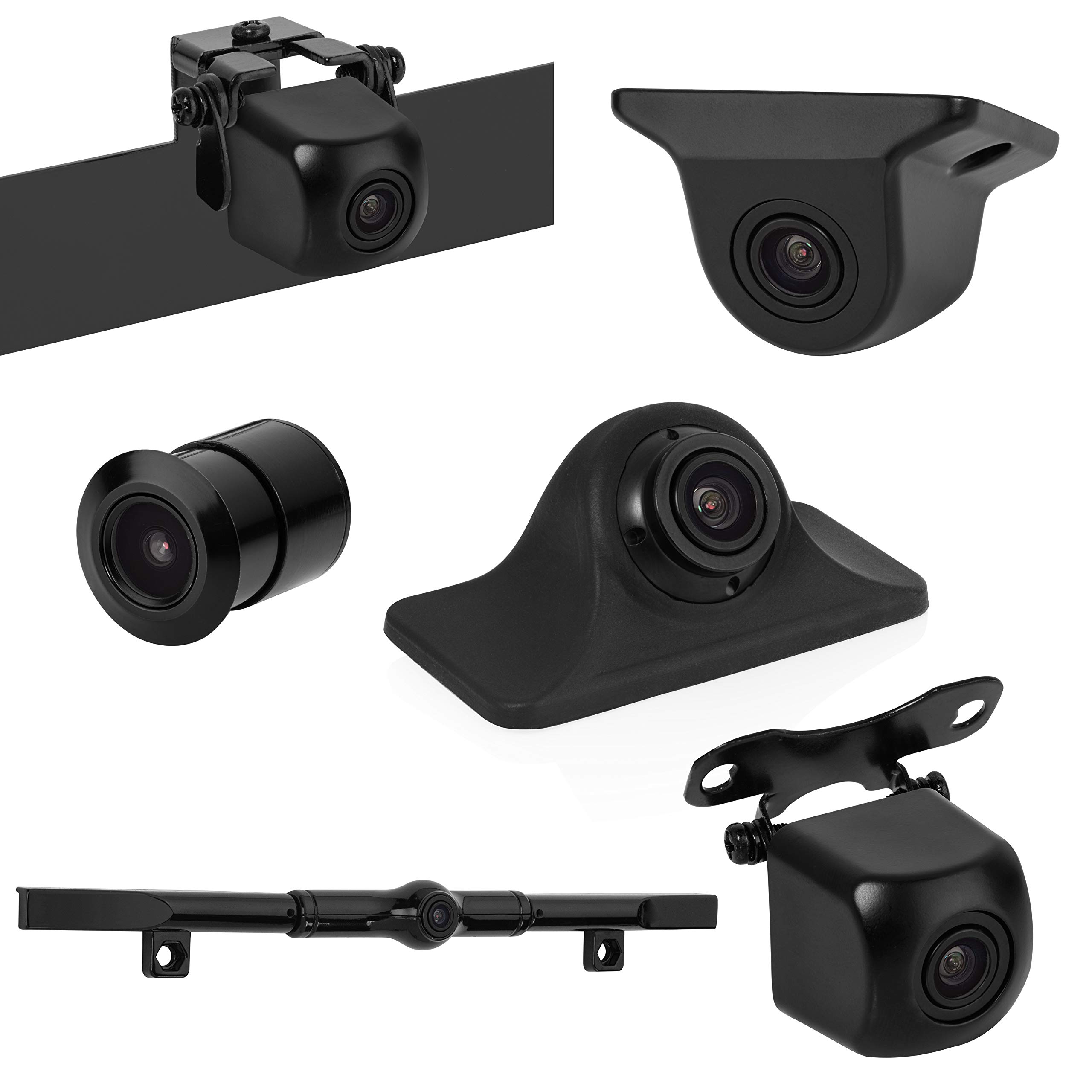 BOYO VISION VTK601HD - ユニバーサルHDバックアップカメラ 複数のマウントオプション付き (6-in-1カメラシステム)