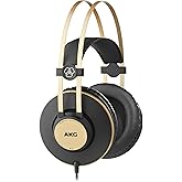 Akg Pro Audio K92 Over-Ear, Closed-Back, Studio Headphones, Matte Black and Gold