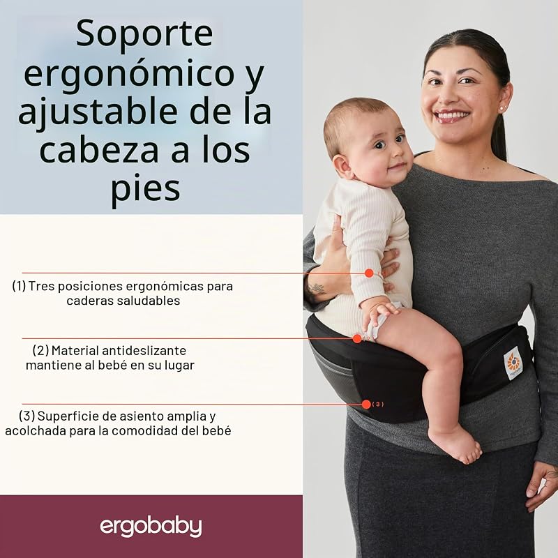 Alta Hip Seat Babytrage mit Babyhüftsitz für Babys und Kleinkinder ab 4 Monaten (5,5 kg - 20,4 kg), Hüftsitz Trage Hüfttrage mit SoftFlex Mesh