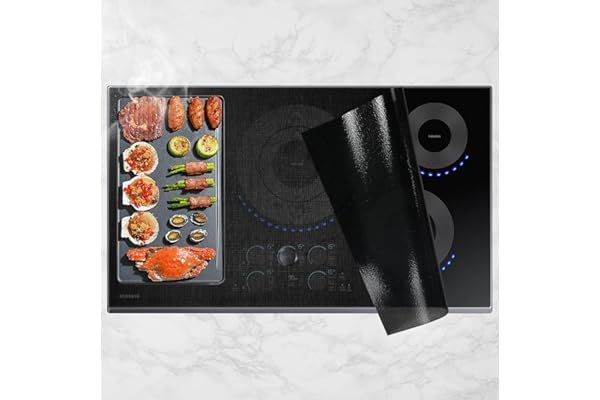 Cook's Aid Induction Cooktop Protector Mat 20.4x30.7 In, Translucent (Magnetic) Electric Stove Burner Covers Antiscratch as G