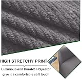 LiveGo Stretch Banquet Armchair Slipcover Dark Gray view 5