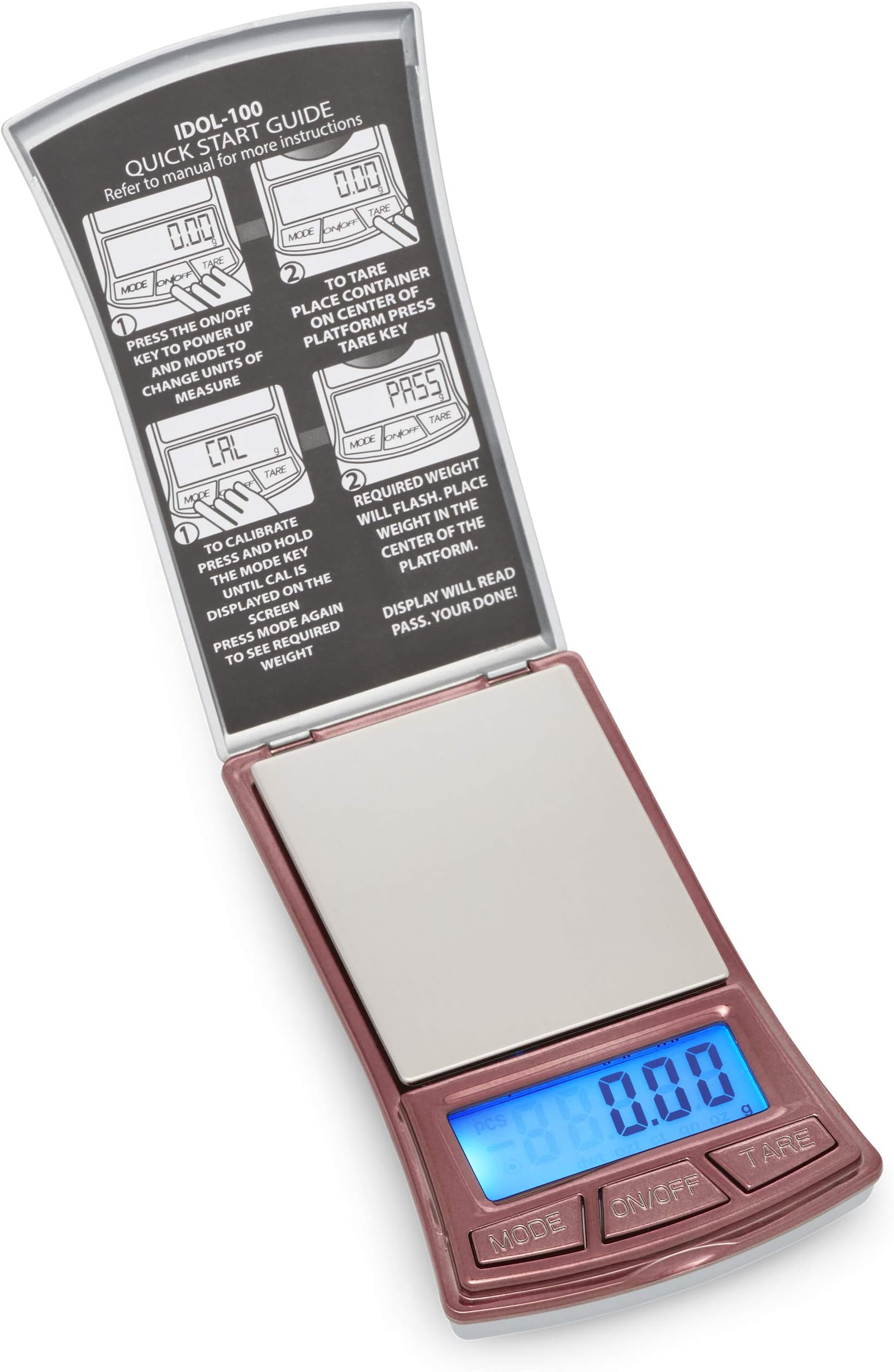 American Weigh Scale Idol Series Digital Pocket Weigh Scale, 100g x 0.01g (IDOL-100)