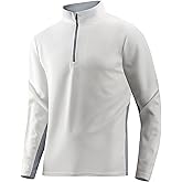 Alex Vando Mens Long Sleeve Zipper Golf Shirts Color Block Texture Polo Shirt for Men