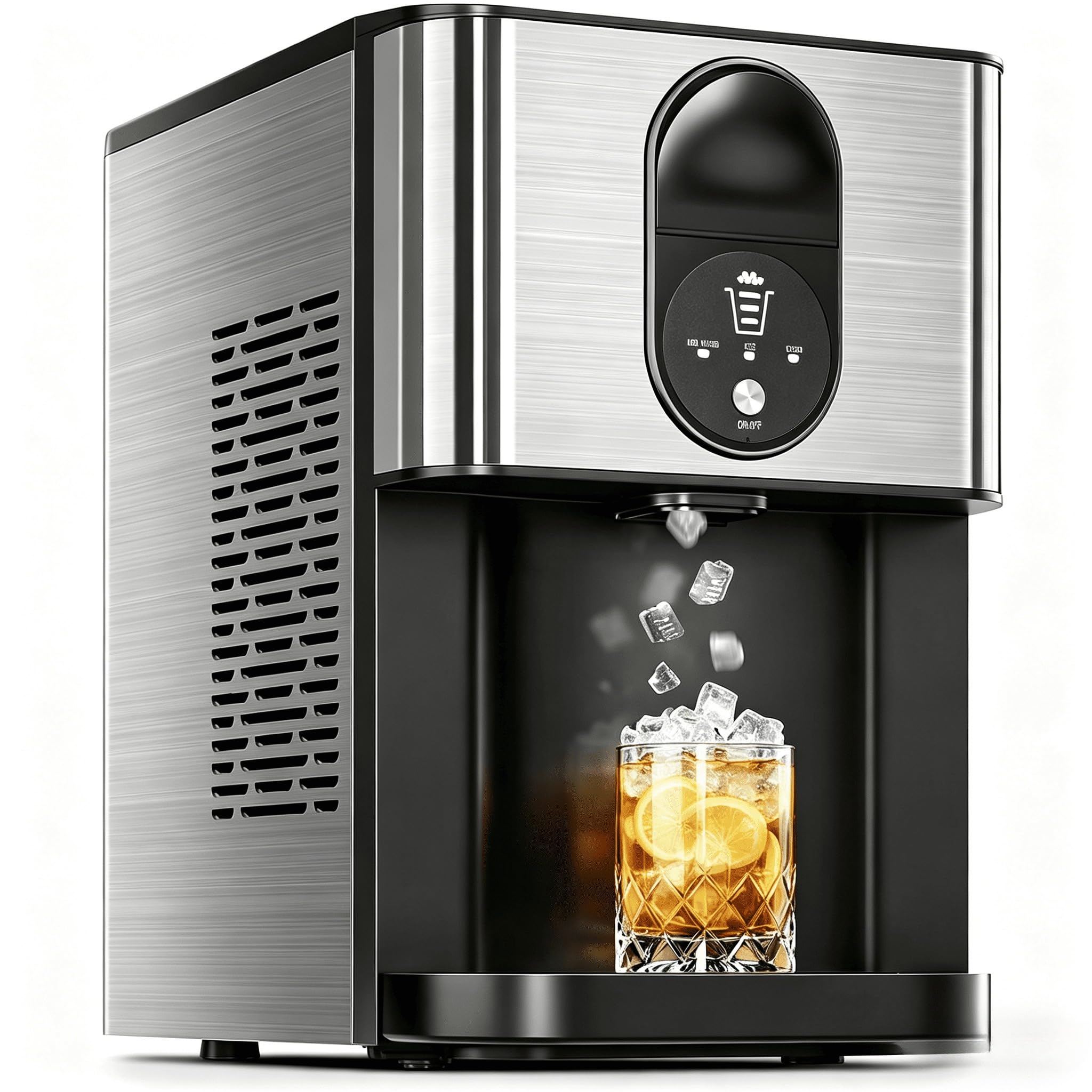 Kismile 44lbs/24H Soft Chewable Pebble Ice Machine