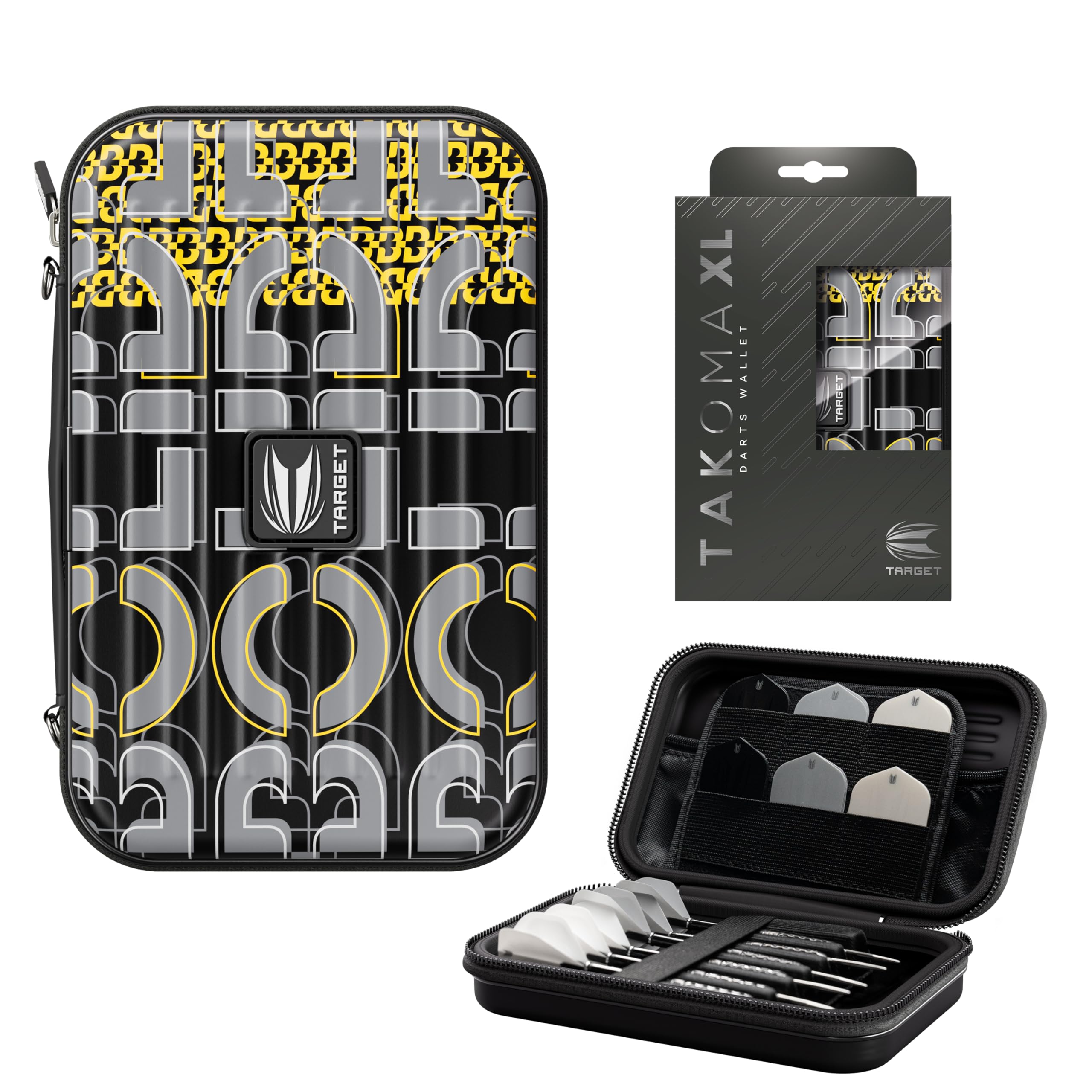 Target Darts Takoma Wallet Bolide Edition XL Case, Darts Holder, Dart Wallet, Darts Set Storage Cases, Dart Case – Store 2 Sets of Darts (6 Fully Assembled) and Dart Accessories