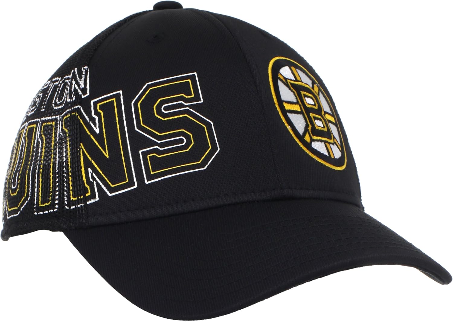 NHL Boston Bruins Structured Mesh Flex Fit Hat, Black, L/XL Adidas Amazon.co.uk Clothing