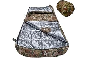 Derby XXL Winter Sleeping Bag -30°C Extreme / -20°C Comfort Rated – Waterproof Oversized 240x90 cm (94"x35") Arctic Cold Tact