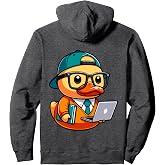 Tech Nerd Techie Programmer Coder Coding Duck Pullover Hoodie