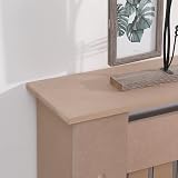 AVC Designs Radiator Cover MDF Unfinished Vertical Slats Small Medium Large view 5