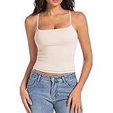 Abonlen Women's Sleeveless Adjustable Spaghetti Strap Tank Top